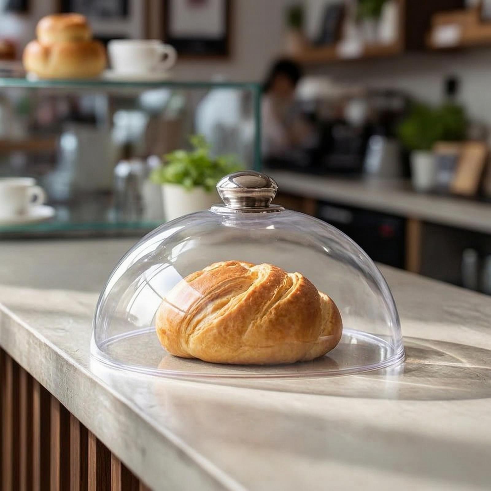 Plastic Dome Clear - Coperchio a Cupola Trasparente con Manopola