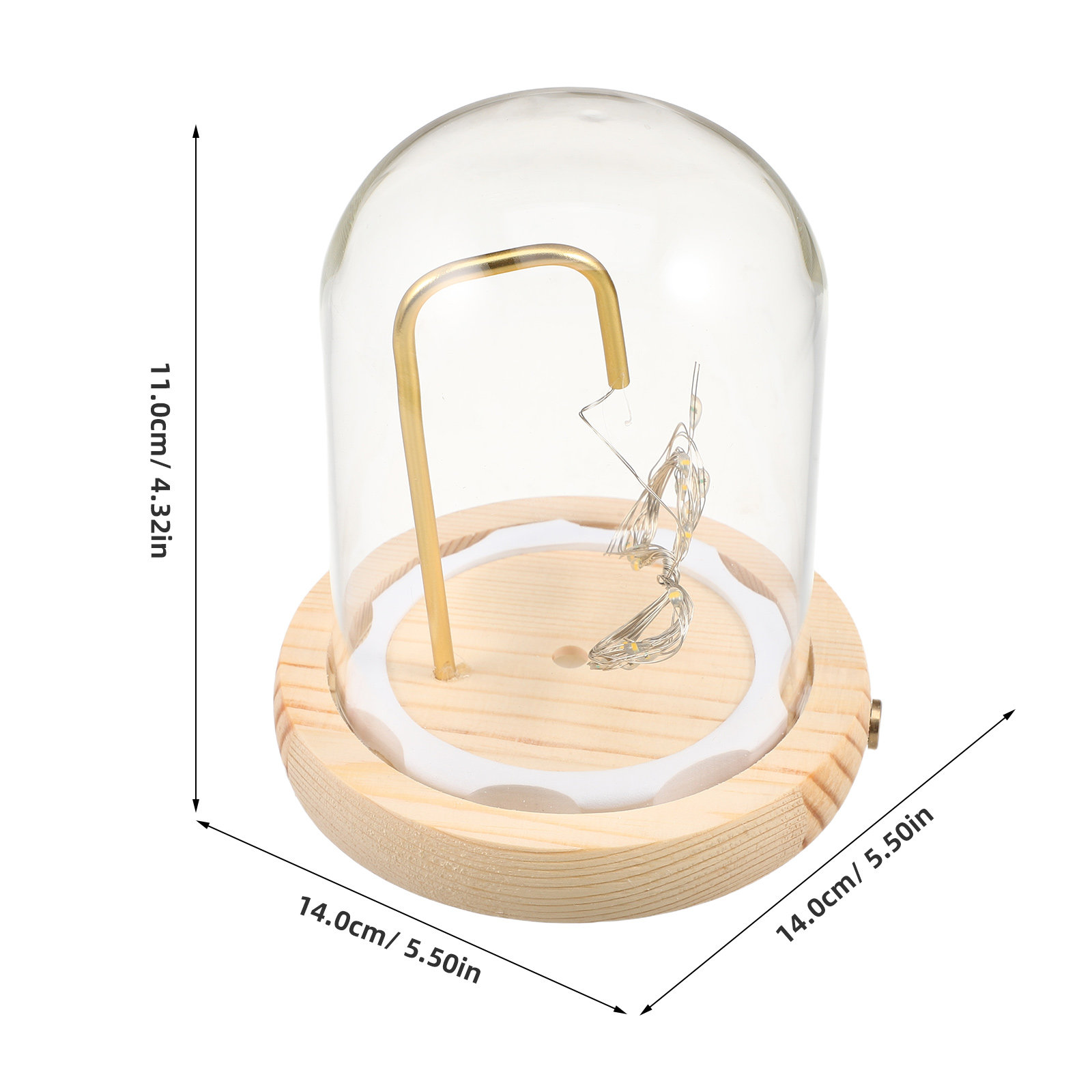 Campana di Vetro con Base in L - Plastic Dome Clear recensione e prezzo